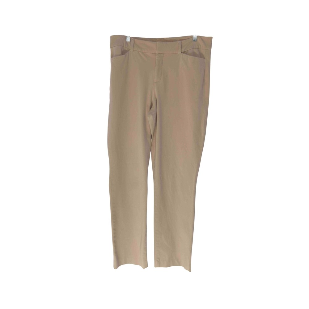 Old Navy Tan Khaki Career Office Straight Leg Pixie Dress Pants Size 10 Tall